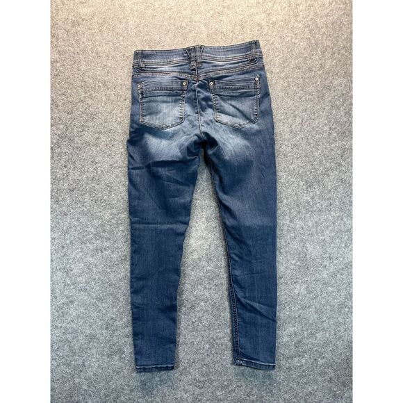 Democracy Jeans Women's 4 AB Technology Skinny Blue Denim Stretch Pants - Picture 10 of 13